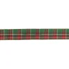 Northlight 2.5 In. X 16 Yds. Red And Green Plaid With Metallic Gold Wired Christmas Ribbon 2 Northlight 2.5 In. X 16 Yds. Red And Green Plaid With Metallic Gold Wired Christmas Ribbon -Alpine Corporation Shop northlight christmas tree ribbon 33531379 64 1000