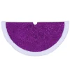 Northlight 20 In. Purple Glittered Mini Christmas Tree Skirt With Faux Fur Trim -Alpine Corporation Shop northlight christmas tree skirts collars 33530805 64 1000