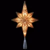 Northlight 10 In. Frosted Star Of Bethlehem With Gold Scrolling Christmas Tree Topper In Clear Lights -Alpine Corporation Shop northlight christmas tree toppers 33406547 64 1000