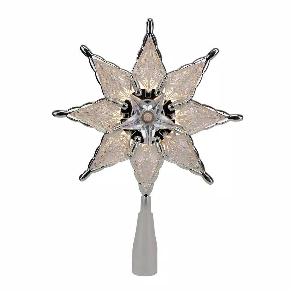 Northlight 8 In. Lighted 8 Point Star Christmas Tree Topper With Clear Lights 3 Northlight 8 In. Lighted 8 Point Star Christmas Tree Topper With Clear Lights