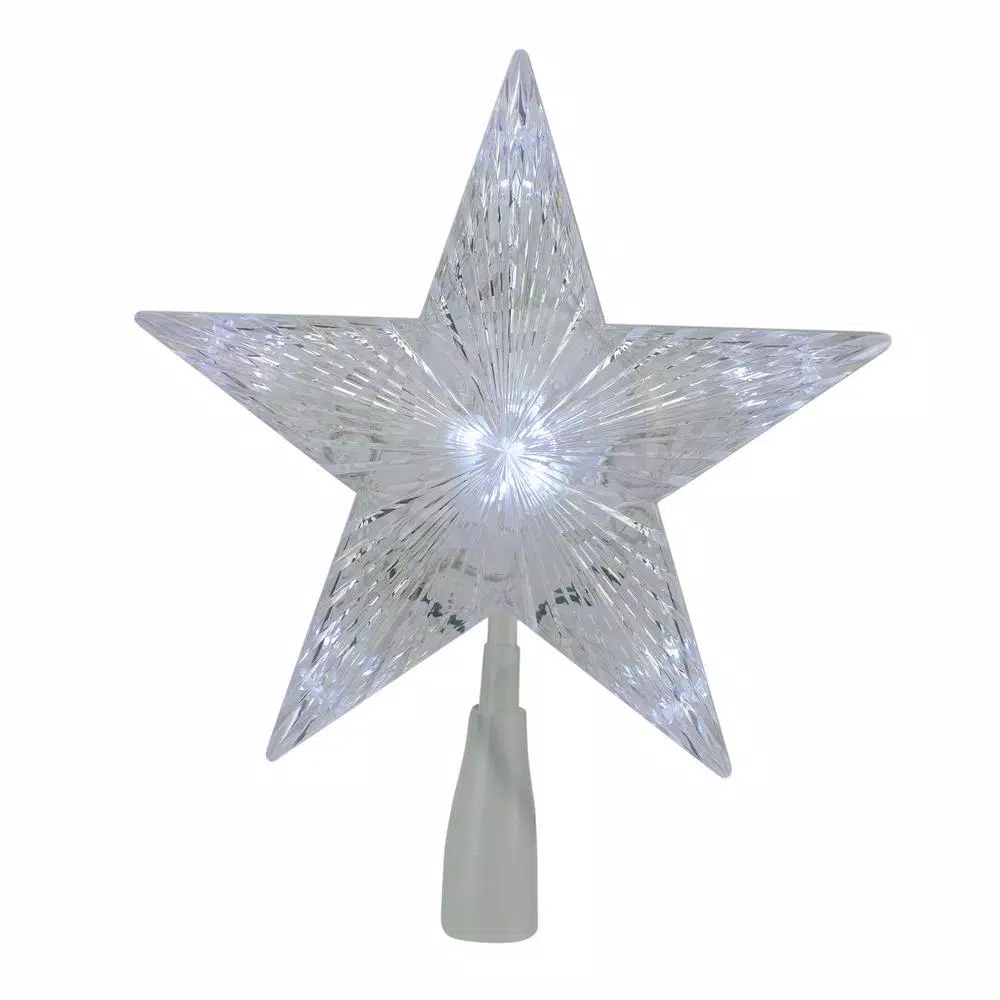 Northlight 10 In. LED Lighted 5 Point Star Christmas Tree Topper With Clear Lights 3 Northlight 10 In. LED Lighted 5 Point Star Christmas Tree Topper With Clear Lights