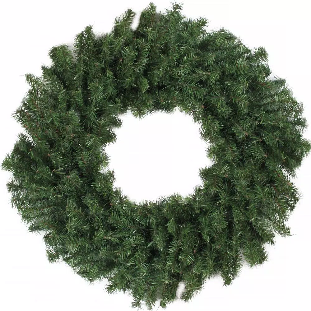Northlight 24 In. Unlit Canadian Pine Artificial Christmas Wreath 3 Northlight 24 In. Unlit Canadian Pine Artificial Christmas Wreath