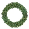 Northlight 60 In. Pre-Lit Deluxe Windsor Pine Artificial Christmas Wreath With Clear Lights 2 Northlight 60 In. Pre-Lit Deluxe Windsor Pine Artificial Christmas Wreath With Clear Lights -Alpine Corporation Shop northlight christmas wreaths 32624629 64 1000