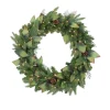 Northlight 30 In. Pre-Lit Mixed Winter Pine Artificial Christmas Wreath With Clear Lights -Alpine Corporation Shop northlight christmas wreaths 32915495 64 1000