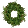 Northlight 24 In. Pre-Lit Mixed Winter Berry Pine Artificial Christmas Wreath – Clear Lights 2 Northlight 24 In. Pre-Lit Mixed Winter Berry Pine Artificial Christmas Wreath – Clear Lights -Alpine Corporation Shop northlight christmas wreaths 33388973 64 1000