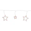 Northlight 7 Ft. 100-Light Multi-Color Star Shaped Mini Icicle Christmas Incandescent Lights With White Wire -Alpine Corporation Shop northlight icicle lights 33406661 64 1000