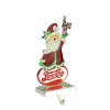 Northlight 9.75 In. Christmas Silver Plated Pepsi Cola Santa Claus Stocking Holder With European Crystals -Alpine Corporation Shop northlight stocking holders 32279779 64 1000