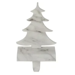 Northlight 8 In. Black And White Marbled Tree Christmas Stocking Holder