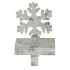 Northlight 7.25 In. Black And White Marbled Snowflake Christmas Stocking Holder 2 Northlight 7.25 In. Black And White Marbled Snowflake Christmas Stocking Holder -Alpine Corporation Shop northlight stocking holders 32913443 64 1000