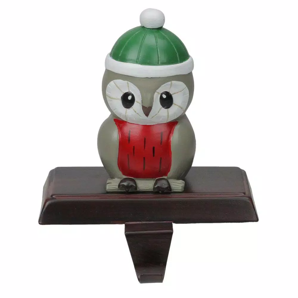 Northlight 6 In. Owl In A Winter Hat Christmas Stocking Holder 3 Northlight 6 In. Owl In A Winter Hat Christmas Stocking Holder