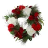 Northlight 24 In. Unlit Red And White Peony And Amaryllis Floral Grapevine Christmas Wreath 2 Northlight 24 In. Unlit Red And White Peony And Amaryllis Floral Grapevine Christmas Wreath -Alpine Corporation Shop red northlight christmas wreaths 33532669 64 1000