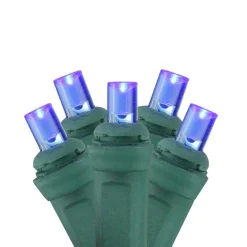 Sienna 4 Ft. X 6 Ft. Blue Wide Angle LED Net Style Christmas Lights With Green Wire