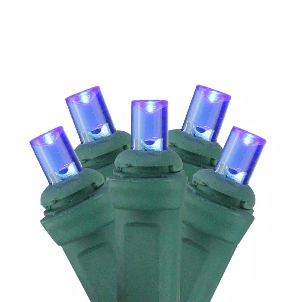 Sienna 4 Ft. X 6 Ft. Blue Wide Angle LED Net Style Christmas Lights With Green Wire 3 Sienna 4 Ft. X 6 Ft. Blue Wide Angle LED Net Style Christmas Lights With Green Wire