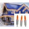 Sienna Set Of 70 Orange Gold LED M5 Icicle Christmas Lights – White Wire -Alpine Corporation Shop sienna icicle lights 24617312 64 1000