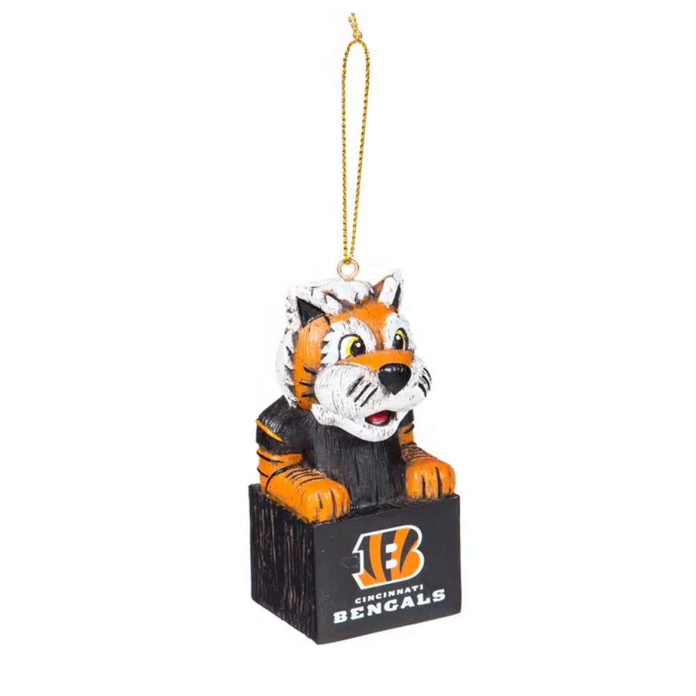 Team Sports America Cincinnati Bengals 1-1/2 In. NFL Mascot Tiki Totem Christmas Ornament 3 Team Sports America Cincinnati Bengals 1-1/2 In. NFL Mascot Tiki Totem Christmas Ornament