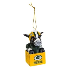 Team Sports America Green Bay Packers 1-1/2 In. NFL Mascot Tiki Totem Christmas Ornament