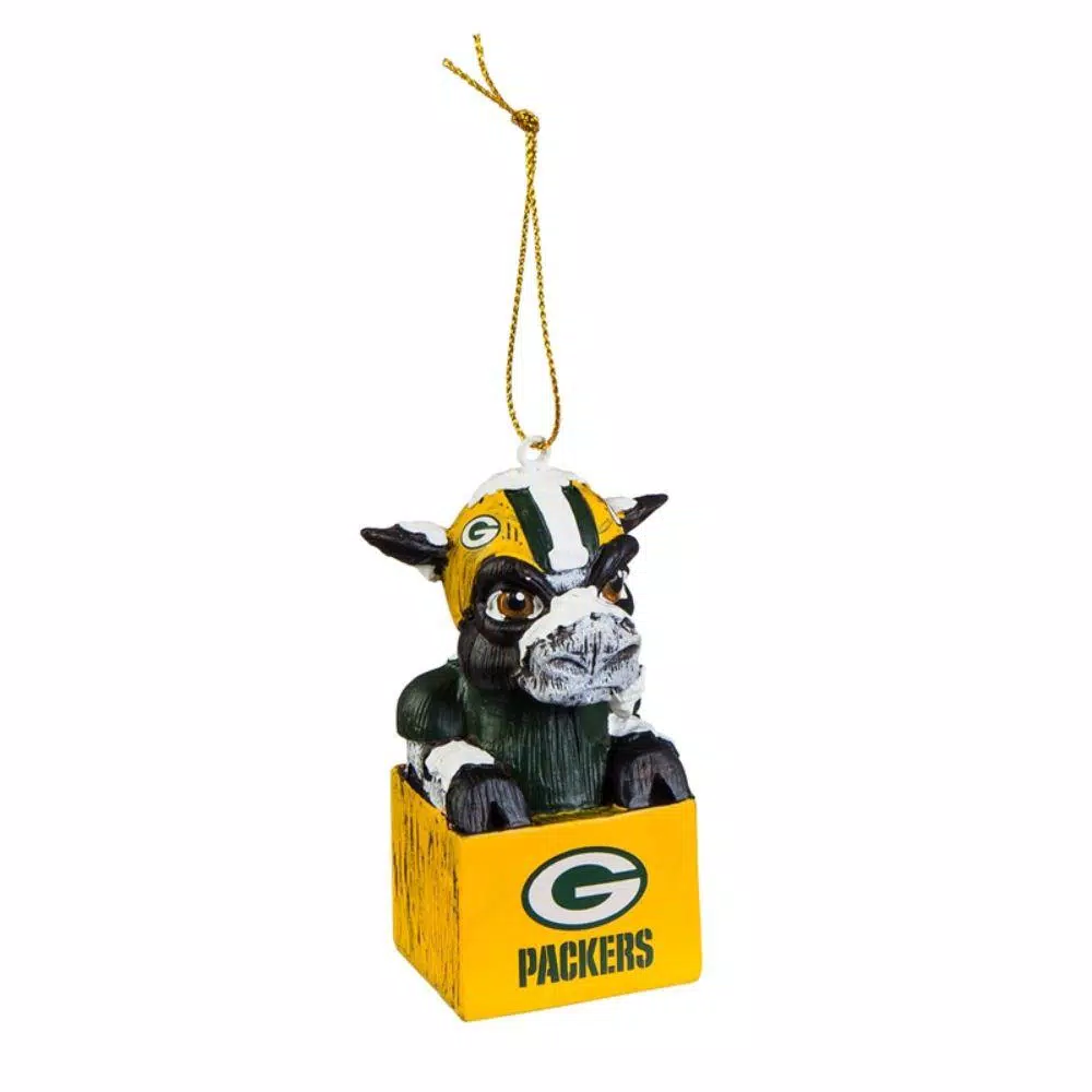 Team Sports America Green Bay Packers 1-1/2 In. NFL Mascot Tiki Totem Christmas Ornament 3 Team Sports America Green Bay Packers 1-1/2 In. NFL Mascot Tiki Totem Christmas Ornament