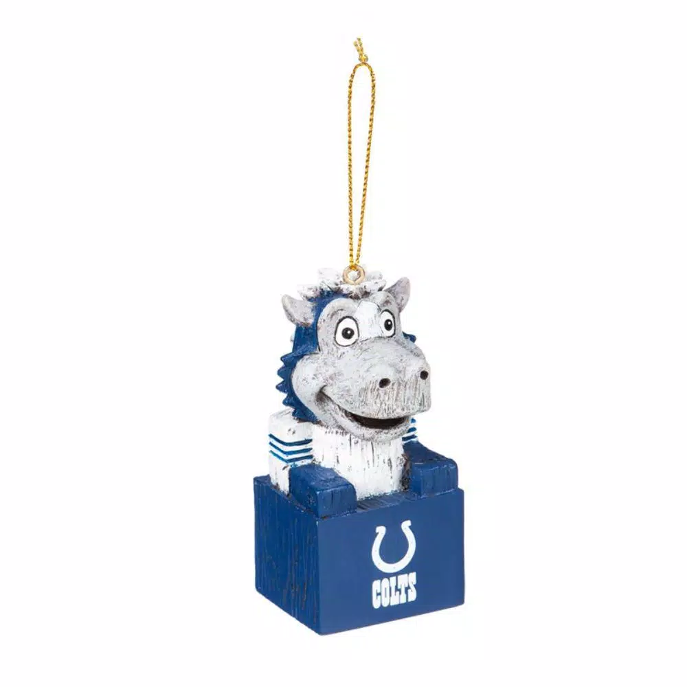 Team Sports America Indianapolis Colts 1-1/2 In. NFL Mascot Tiki Totem Christmas Ornament 3 Team Sports America Indianapolis Colts 1-1/2 In. NFL Mascot Tiki Totem Christmas Ornament
