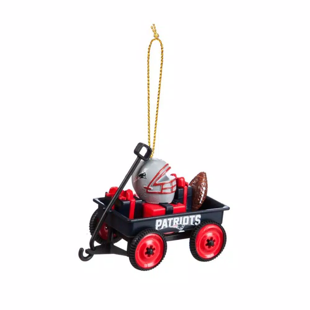 Team Sports America New England Patriots 1-3/4 In. NFL Team Wagon Christmas Ornament 3 Team Sports America New England Patriots 1-3/4 In. NFL Team Wagon Christmas Ornament