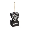 Team Sports America Oakland Raiders 1-1/2 In. NFL Mascot Tiki Totem Shield Christmas Ornament -Alpine Corporation Shop team sports america christmas ornaments 3ot3822masb 64 1000
