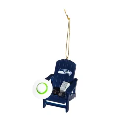 Team Sports America Seattle Seahawks 3-1/2 In. NFL Adirondack Chair Christmas Ornament