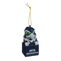 Team Sports America Seattle Seahawks 1-1/2 In. NFL Mascot Tiki Totem Christmas Ornament