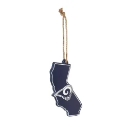 Team Sports America Los Angeles Rams 5 In. NFL Team State Christmas Ornament