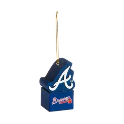 Team Sports America Atlanta Braves 1-1/2 In. MLB Mascot Tiki Totem Christmas Ornament