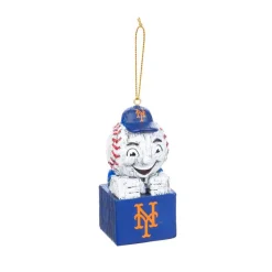 Team Sports America New York Mets 1-1/2 In. MLB Mascot Tiki Totem Christmas Ornament