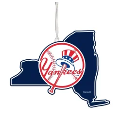 Team Sports America New York Yankees 5 In. MLB Team State Christmas Ornament