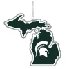 Team Sports America Michigan State University 5 In. NCAA Team State Christmas Ornament -Alpine Corporation Shop team sports america christmas ornaments 3ot971state 64 1000