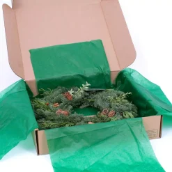 VAN ZYVERDEN 24 In. Live Fresh Cut Pacific Northwest Cinnamon Spice Christmas Wreath -Alpine Corporation Shop van zyverden christmas wreaths 87406 44 1000