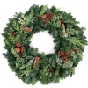 VAN ZYVERDEN 24 In. Live Fresh Cut Pacific Northwest Cinnamon Spice Christmas Wreath 2 VAN ZYVERDEN 24 In. Live Fresh Cut Pacific Northwest Cinnamon Spice Christmas Wreath -Alpine Corporation Shop van zyverden christmas wreaths 87406 64 1000