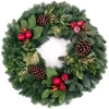 VAN ZYVERDEN 24 In. Live Fresh Cut Pacific Northwest Countryside Christmas Wreath -Alpine Corporation Shop van zyverden christmas wreaths 87407 64 1000