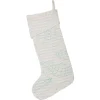 VHC Brands 20 In. Cotton/Metallic Thread Arielle Bright White Coastal Christmas Decor Stocking 1 VHC Brands 20 In. Cotton/Metallic Thread Arielle Bright White Coastal Christmas Decor Stocking -Alpine Corporation Shop vhc brands christmas stockings 28467 64 1000