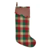 VHC Brands 20 In. Cotton Reed Ruby Red Rustic Christmas Decor Stocking -Alpine Corporation Shop vhc brands christmas stockings 28761 64 1000