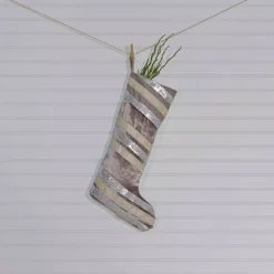 VHC Brands 20 In. Viscose/Polyester Allura Dove Grey Glam Christmas Decor Stocking 7 VHC Brands 20 In. Viscose/Polyester Allura Dove Grey Glam Christmas Decor Stocking -Alpine Corporation Shop vhc brands christmas stockings 31977 31 1000