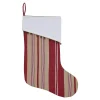 VHC Brands 15 In. 100% Cotton Vintage Stripe Candy Apple Red Farmhouse Christmas Decor Stocking 1 VHC Brands 15 In. 100% Cotton Vintage Stripe Candy Apple Red Farmhouse Christmas Decor Stocking -Alpine Corporation Shop vhc brands christmas stockings 31981 64 1000