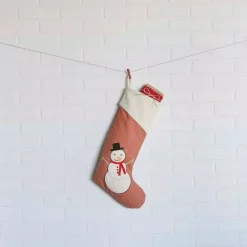 VHC Brands 20 In. Let It Snow Apple Red Farmhouse Christmas Decor Stocking -Alpine Corporation Shop vhc brands christmas stockings 32181 31 1000