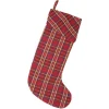 VHC Brands 20 In. Cotton Galway Barn Red Rustic Christmas Decor Stocking 2 VHC Brands 20 In. Cotton Galway Barn Red Rustic Christmas Decor Stocking -Alpine Corporation Shop vhc brands christmas stockings 32194 64 1000