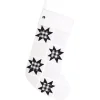 VHC Brands 20 In. Cotton Black Emmie Farmhouse Christmas Decor Patch Stocking 1 VHC Brands 20 In. Cotton Black Emmie Farmhouse Christmas Decor Patch Stocking -Alpine Corporation Shop vhc brands christmas stockings 42500 64 1000