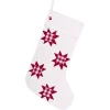 VHC Brands 20 In. Cotton Red Emmie Farmhouse Christmas Decor Patch Stocking -Alpine Corporation Shop vhc brands christmas stockings 42501 64 1000