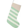 VHC Brands 20 In. Cotton And Felt Mint Margot Farmhouse Christmas Decor Stocking -Alpine Corporation Shop vhc brands christmas stockings 42569 64 1000