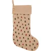 VHC Brands 20 In. Jute Primitive Star Natural Tan Farmhouse Christmas Decor Jute Stocking -Alpine Corporation Shop vhc brands christmas stockings 42594 64 1000