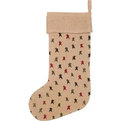 VHC Brands 20 In. Jute Primitive Star Natural Tan Farmhouse Christmas Decor Jute Stocking -Alpine Corporation Shop vhc brands christmas stockings 42594 c3 1000