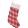 VHC Brands 20 In. Cotton Red Plaid Christmas Farmhouse Decor Stocking 2 VHC Brands 20 In. Cotton Red Plaid Christmas Farmhouse Decor Stocking -Alpine Corporation Shop vhc brands christmas stockings 42595 64 1000