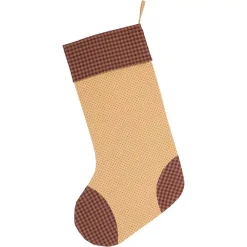 VHC Brands 20 In. Cotton Sequoia Creme White Rustic Christmas Decor Stocking -Alpine Corporation Shop vhc brands christmas stockings 42608 c3 1000
