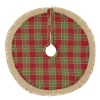 VHC Brands 21 In. Robert Barn Red Rustic Christmas Decor Mini Tree Skirt -Alpine Corporation Shop vhc brands christmas tree skirts collars 28792 64 1000