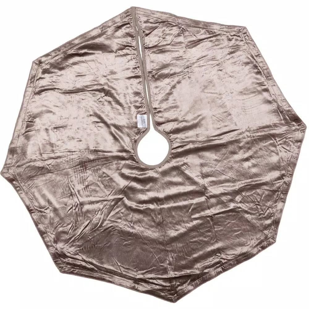 VHC Brands 48 In. Allura Dove Grey Glam Christmas Decor Tree Skirt 4 VHC Brands 48 In. Allura Dove Grey Glam Christmas Decor Tree Skirt - Image 2