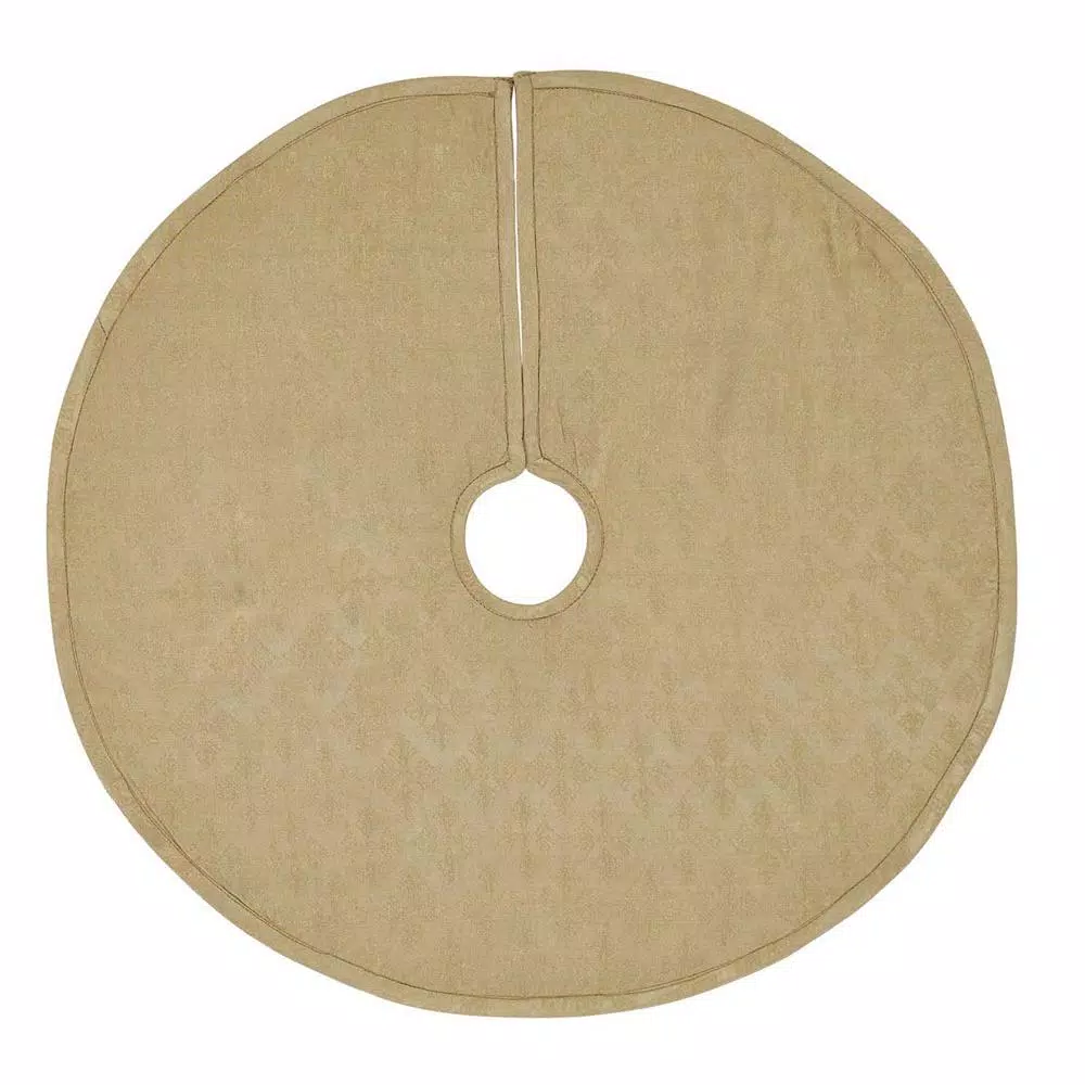 VHC Brands 21 In. Revelry Brick Red Traditional Christmas Decor Mini Tree Skirt 4 VHC Brands 21 In. Revelry Brick Red Traditional Christmas Decor Mini Tree Skirt - Image 2